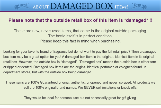 Damaged Box Disclaimer